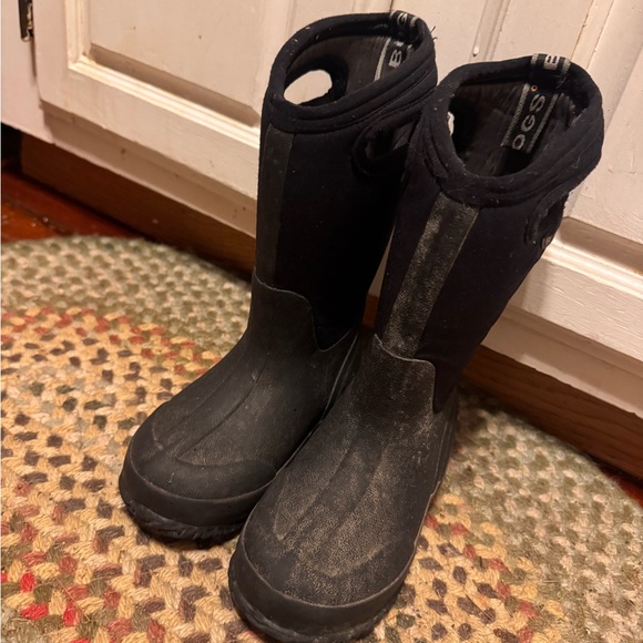 BOGS Kids Black Waterproof Boots toddler size 11 - Picture 4 of 6